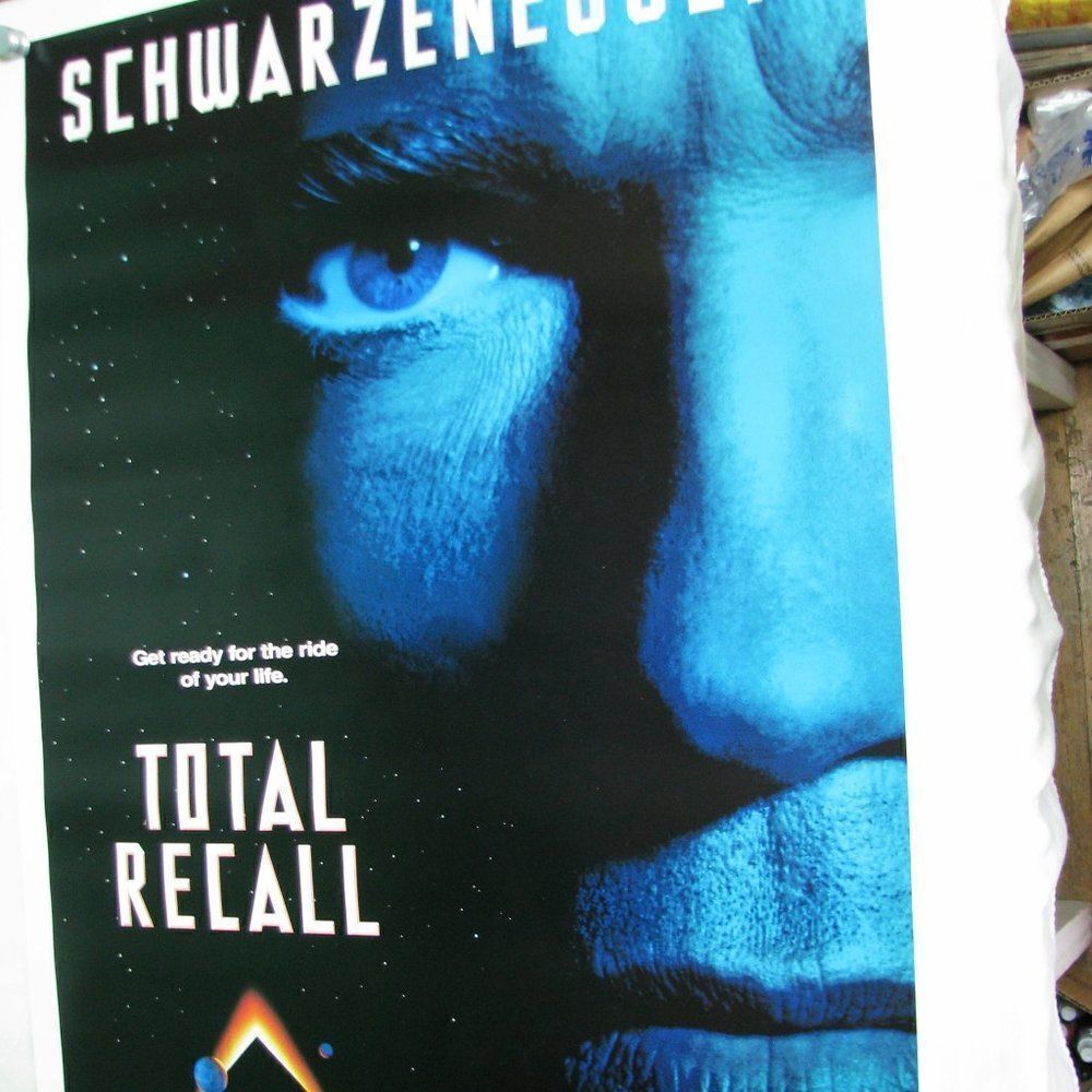 Vintage Total Recall Schwarzenegger Movie Poster